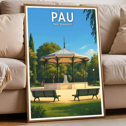 Affiche - Pau - Parc Beaumont