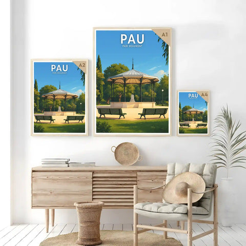 Affiche - Pau - Parc Beaumont