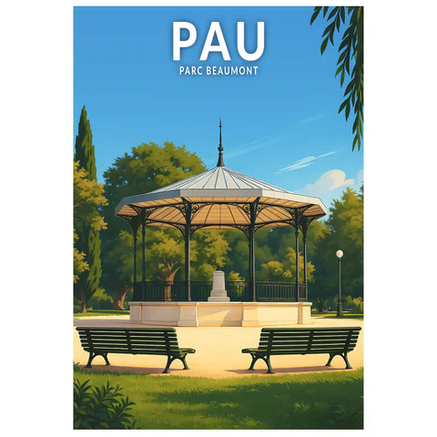 Affiche - Pau - Parc Beaumont
