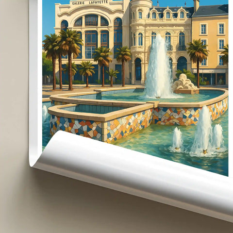 Affiche - Pau - Place Clemenceau