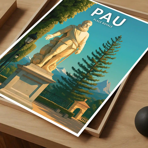 Affiche - Pau - Place Royale