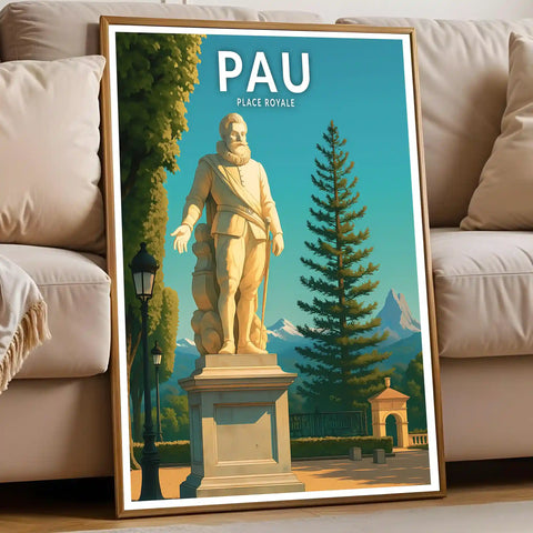 Affiche - Pau - Place Royale