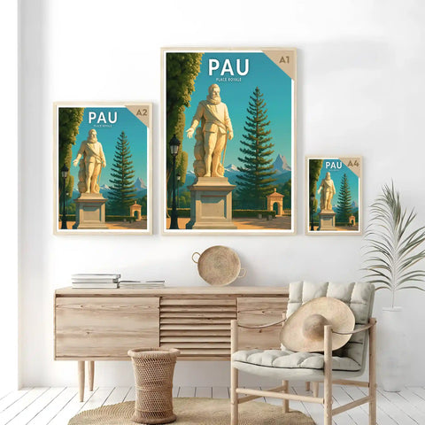 Affiche - Pau - Place Royale