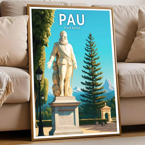 Affiche - Pau - Place Royale