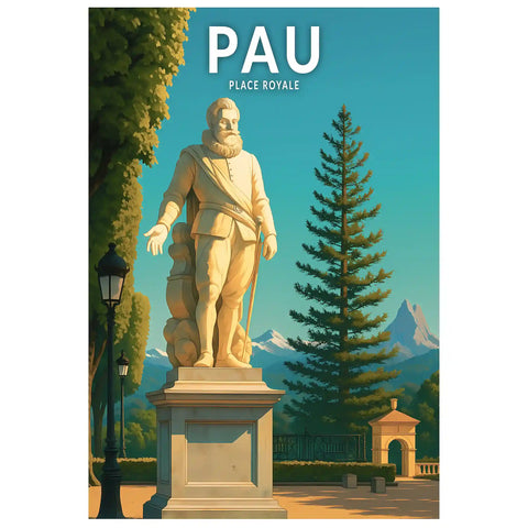 Affiche - Pau - Place Royale