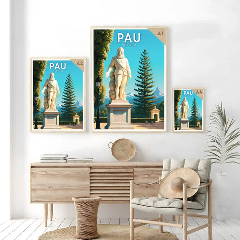 Affiche - Pau - Place Royale