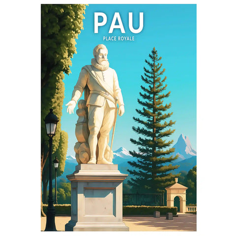 Affiche - Pau - Place Royale