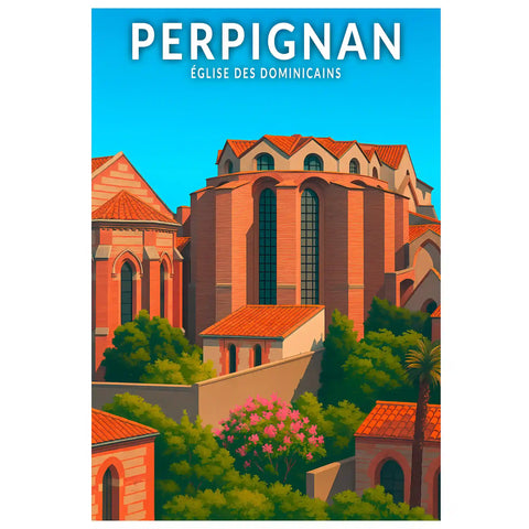 Affiche - Perpignan - Église des Dominicains