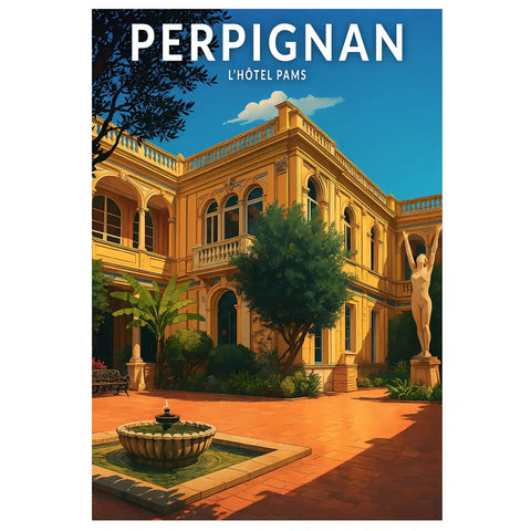Affiche - Perpignan - L'Hôtel Pams