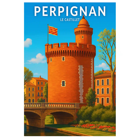 Affiche - Perpignan - Le Castillet