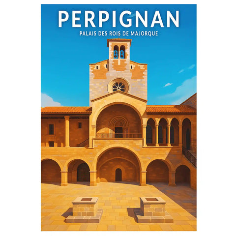 Affiche - Perpignan - Palais des Rois de Majorque