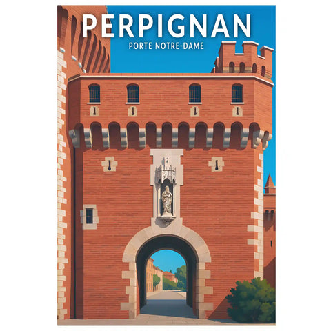Affiche - Perpignan - Porte Notre-Dame