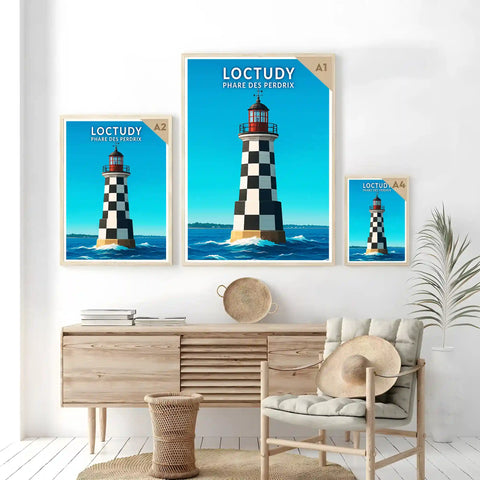 Affiche - Loctudy -  Phare des Perdrix
