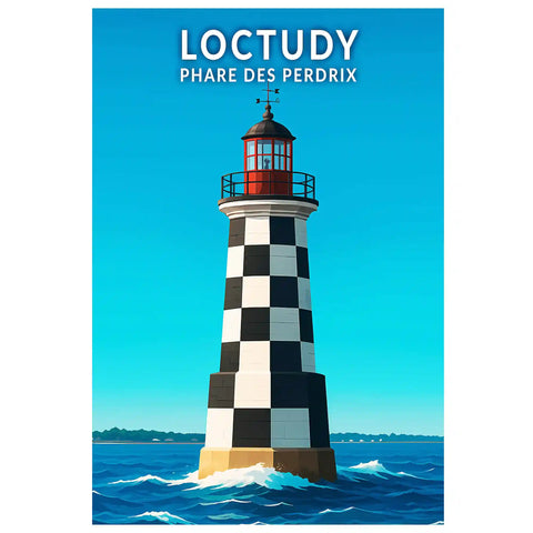 Affiche - Loctudy -  Phare des Perdrix