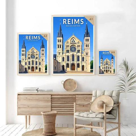 Affiche - Reims - Basilique Saint-Remi