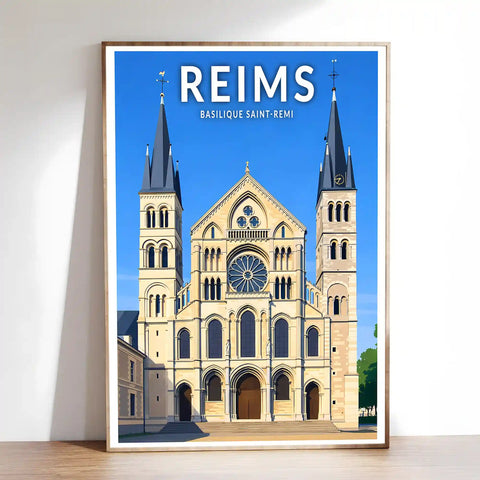 Affiche - Reims - Basilique Saint-Remi