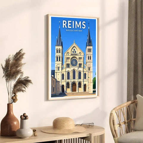 Affiche - Reims - Basilique Saint-Remi