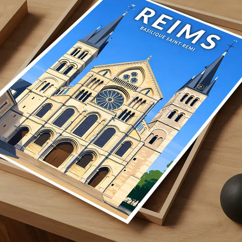 Affiche - Reims - Basilique Saint-Remi