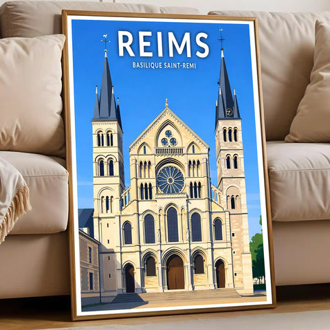 Affiche - Reims - Basilique Saint-Remi