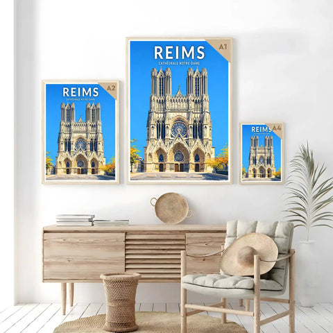 Affiche - Reims - Cathédrale Notre-Dame