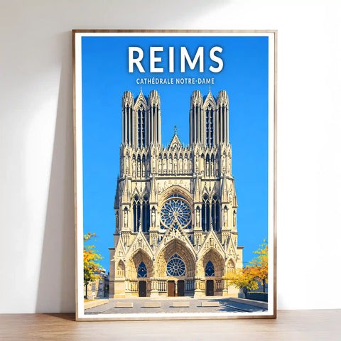 Affiche - Reims - Cathédrale Notre-Dame