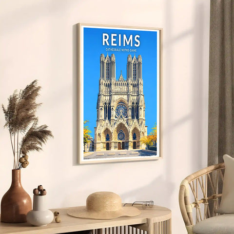 Affiche - Reims - Cathédrale Notre-Dame