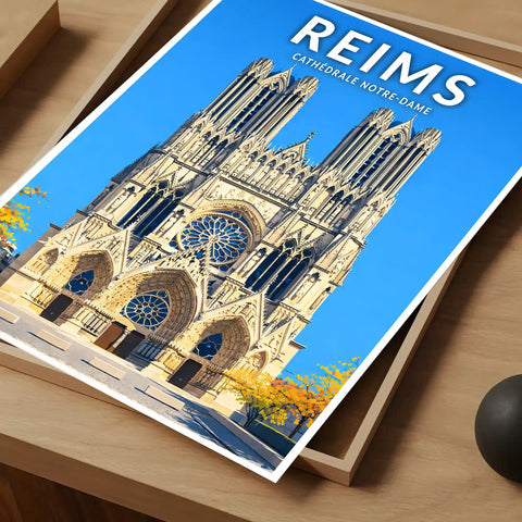 Affiche - Reims - Cathédrale Notre-Dame