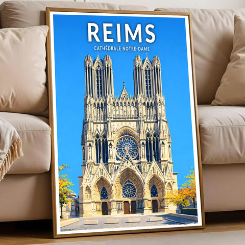 Affiche - Reims - Cathédrale Notre-Dame