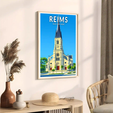 Affiche - Reims - Église Saint-André