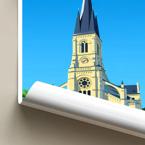 Affiche - Reims - Église Saint-André