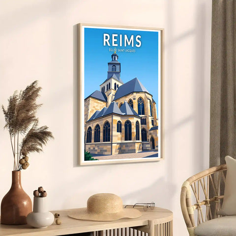 Affiche - Reims - Église Saint-Jacques