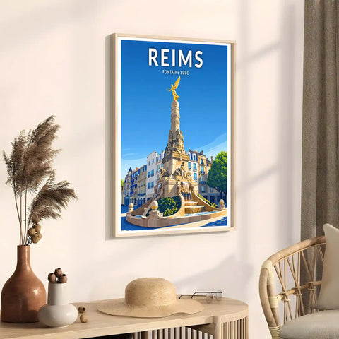 Affiche - Reims - Fontaine Subé