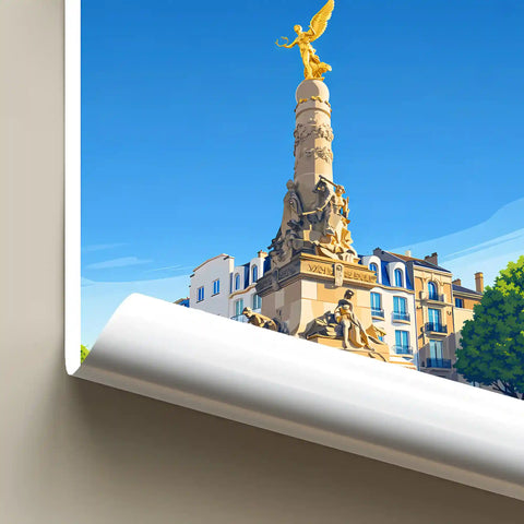 Affiche - Reims - Fontaine Subé