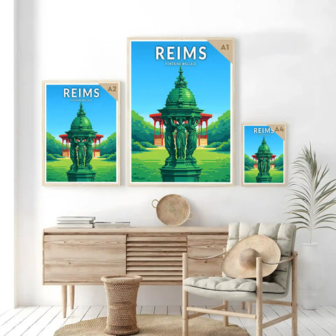 Affiche - Reims - Fontaine Wallace