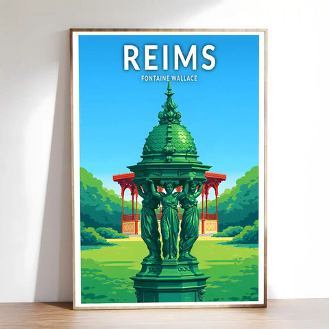 Affiche - Reims - Fontaine Wallace