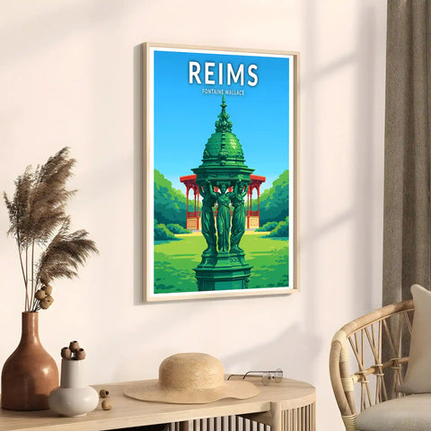 Affiche - Reims - Fontaine Wallace