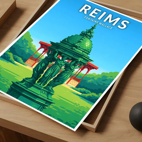 Affiche - Reims - Fontaine Wallace