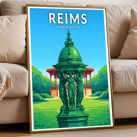 Affiche - Reims - Fontaine Wallace