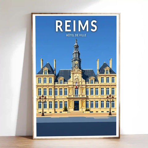 Affiche - Reims - Hôtel de Ville