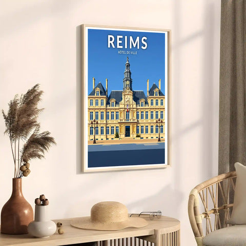 Affiche - Reims - Hôtel de Ville