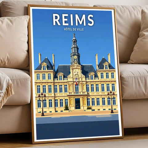 Affiche - Reims - Hôtel de Ville