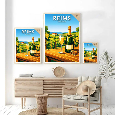 Affiche - Reims - La Champagne