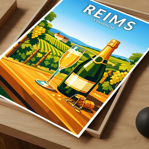 Affiche - Reims - La Champagne
