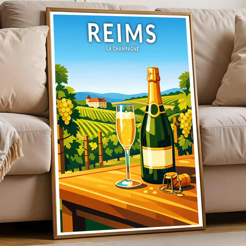 Affiche - Reims - La Champagne