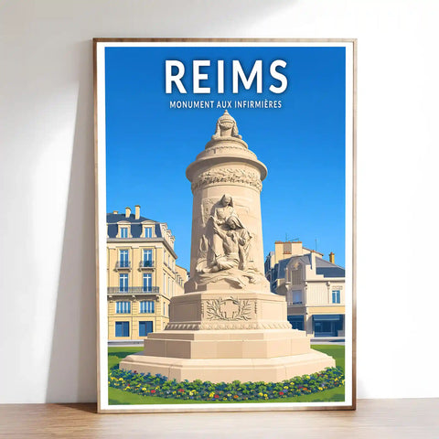 Affiche - Reims - Monument aux Infirmières