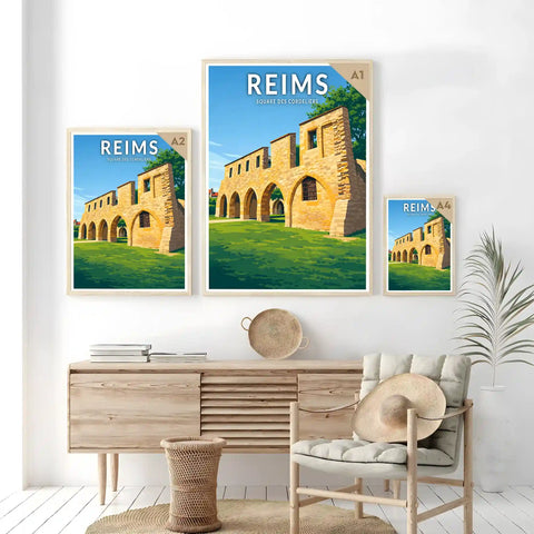 Affiche - Reims - Square des Cordeliers