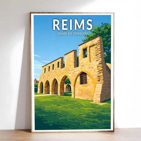 Affiche - Reims - Square des Cordeliers