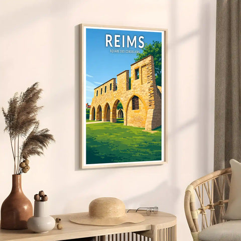Affiche - Reims - Square des Cordeliers