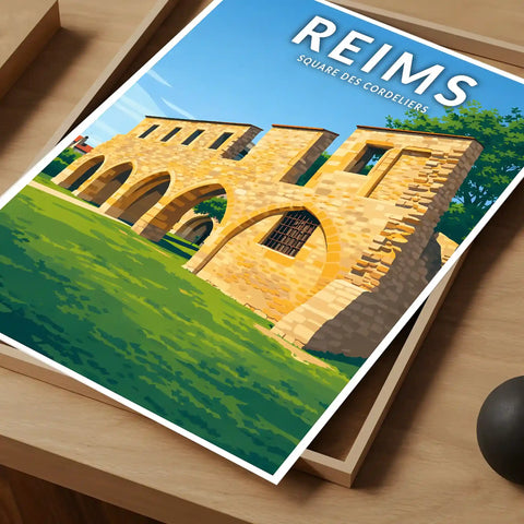 Affiche - Reims - Square des Cordeliers