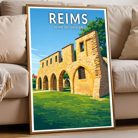 Affiche - Reims - Square des Cordeliers